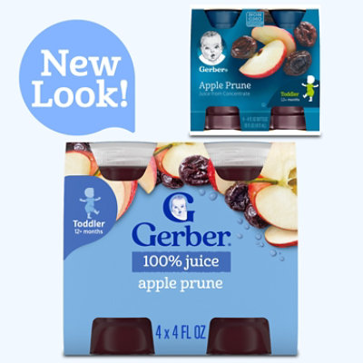 Gerber Apple Prune Fruit Juice Bottle - 6-4 Fl. Oz. - Image 3