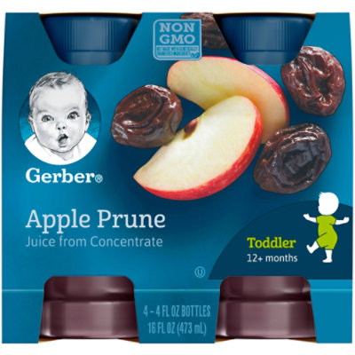 Gerber Juice Apple Prune - 4-4 Fl. Oz.