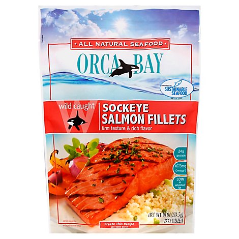Orca Bay Fish Salmon Sockeye Fillets - 10 Oz