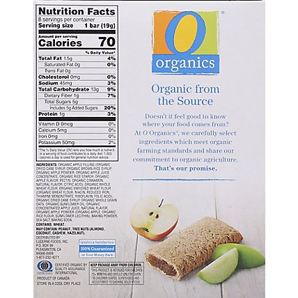 O Organics Organic Cereal Bars Apple - 8-0.67 Oz - Image 6