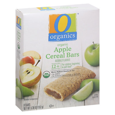 O Organics Organic Cereal Bars Apple - 8-0.67 Oz