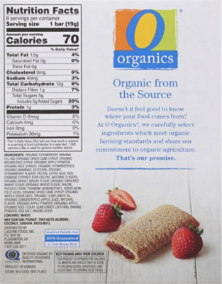 O Organics Organic Cereal Bars Strawberry - 8-0.67 Oz - Image 6