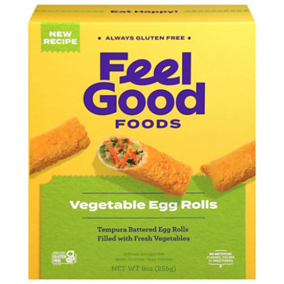 Feel Good Foods Egg Rolls Vegetable - 9 Oz