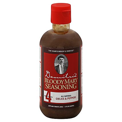 Demitris Bloody Mary Seasoning Chilies & Peppers - 8 Fl. Oz. - Image 1