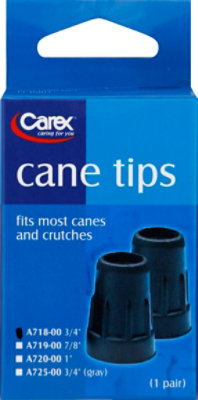 Carex 3/4 Inch Black Cane Tips - Each - Image 2