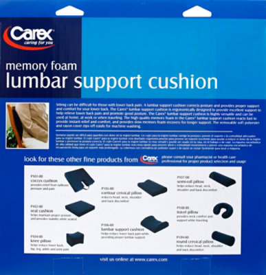 Carex lumbar support cushion best sale