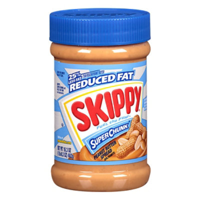SKIPPY Peanut Butter Spread Super Chunk Reduced Fat - 16.3 Oz - Image 3