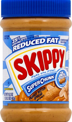 SKIPPY Peanut Butter Spread Super Chunk Reduced Fat - 16.3 Oz - Image 2