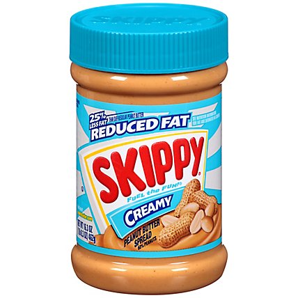 SKIPPY Peanut Butter Spread Creamy Reduced Fat - 16.3 Oz - Image 3