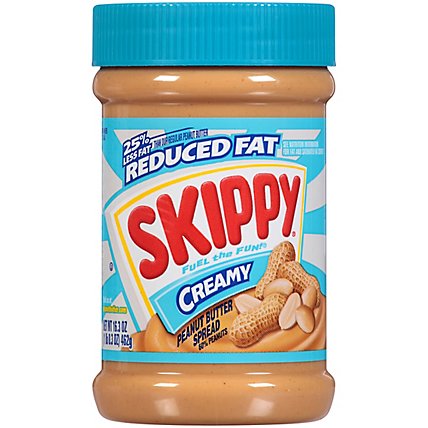SKIPPY Peanut Butter Spread Creamy Reduced Fat - 16.3 Oz - Image 2
