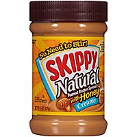 SKIPPY Natural Peanut Butter Spread Creamy with Honey - 15 Oz - Image 2
