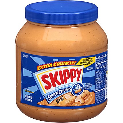 SKIPPY Peanut Butter Spread Super Chunk Extra Crunchy - 64 Oz - Image 3