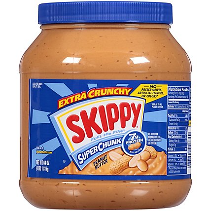 SKIPPY Peanut Butter Spread Super Chunk Extra Crunchy - 64 Oz - Image 2