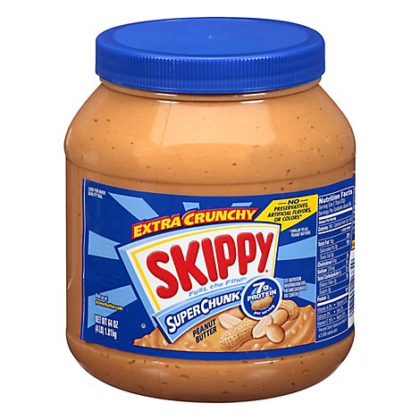 SKIPPY Peanut Butter Spread Super Chunk Extra Crunchy - 64 Oz