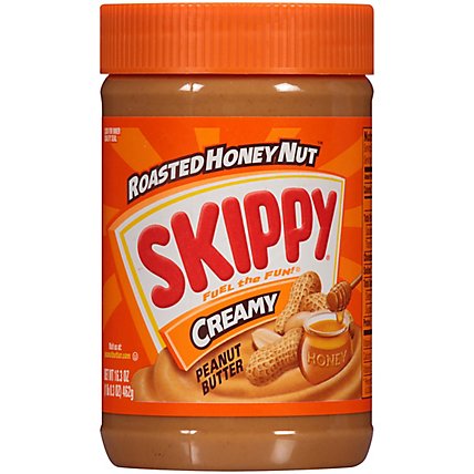 SKIPPY Peanut Butter Spread Creamy Roasted Honey Nut - 16.3 Oz - Image 2
