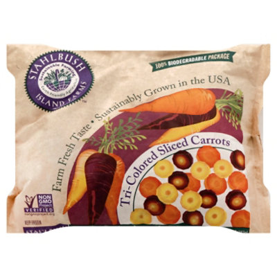 Stahlbush Island Farms Carrots Sliced Tri Colored - 10 Oz