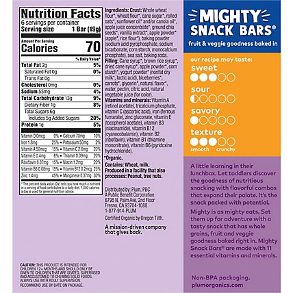 Plum Organics Organic Mighty Snack Bars Blueberry - 6-0.67 Oz - Image 6