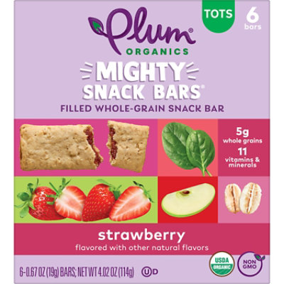 Plum Mighty 4 Bars Strawberry With Spinach - 6-.67 Oz - Image 1
