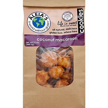 Aleias Cookies Coconut Macaroon Gluten Free - 9 Oz - Image 2