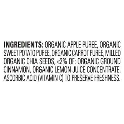 Happy Tot Organics Superfoods Stage 4 Apples Sweet Potatoes Carrots Cinnamon Super Chia - 4.22 Oz - Image 4