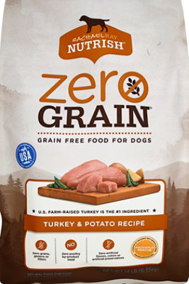 Rachael Ray Nutrish Zero Grain Turkey Potato Recipe Bag 14 Lb shaws