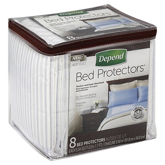 Depend Bed Protectors - 8 Count