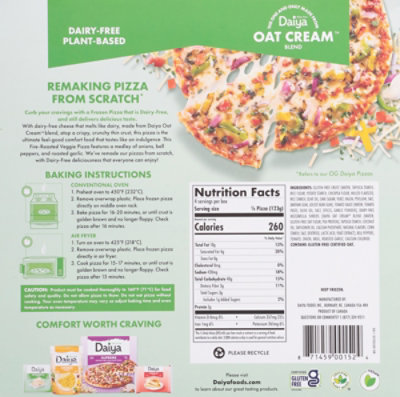 Daiya Dairy Free Fire Roasted Vegetable Gluten Free Pizza - 17.4 Oz - Image 5
