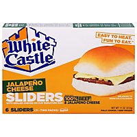 White Castle Microwaveable Cheeseburgers Jalapeno - 6 Count