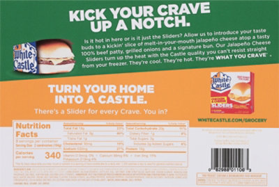 White Castle Microwaveable Cheeseburgers Jalapeno - 6 Count - Image 6