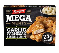Banquet Mega Meats Garlic Parmesan Boneless Chicken Strips Frozen Meal - 13.3 Oz