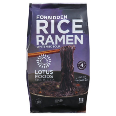 Lotus Foods Rice Ramen with Miso Soup Forbidden - 2.8 Oz - Image 3