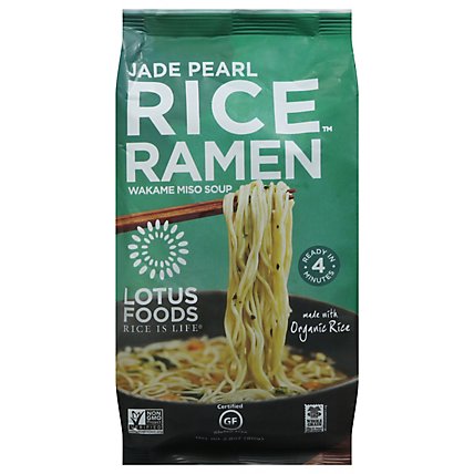 Lotus Foods Rice Ramen with Miso Soup Jade Pearl - 2.8 Oz - Image 1