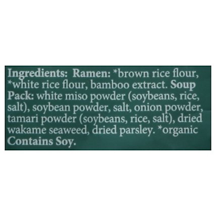 Lotus Foods Rice Ramen with Miso Soup Jade Pearl - 2.8 Oz - Image 5