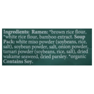 Lotus Foods Rice Ramen with Miso Soup Jade Pearl - 2.8 Oz - Image 5