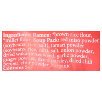 Lotus Foods Rice Ramen with Miso Soup Millet & Brown - 2.8 Oz - Image 4