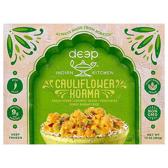 Deep Indian Kitchen Cauliflower Korma with Cumin Rice - 10 Oz