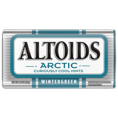 Altoids Arctic Wintergreen Sugarfree Mints Single Pack 1.2 Oz