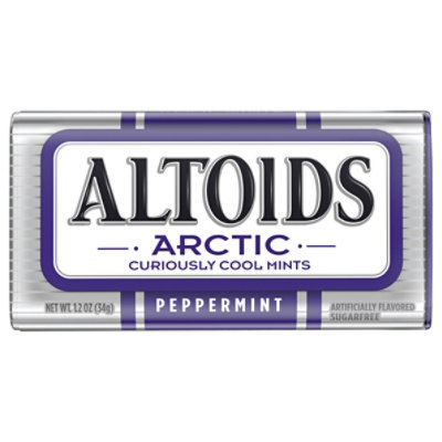 Altoids Arctic Peppermint Sugarfree Mints Single Pack 1.2 Oz