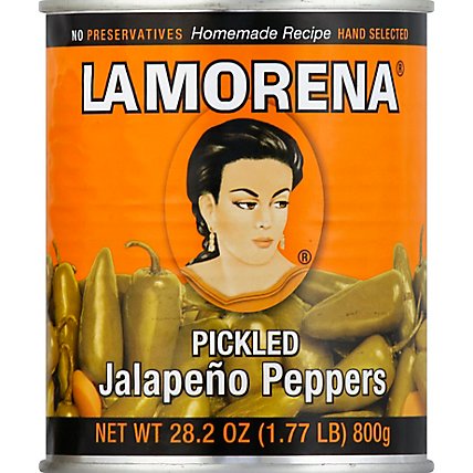 La Morena Pickled Jalapeno Peppers Can - 28.2 Oz - Image 2