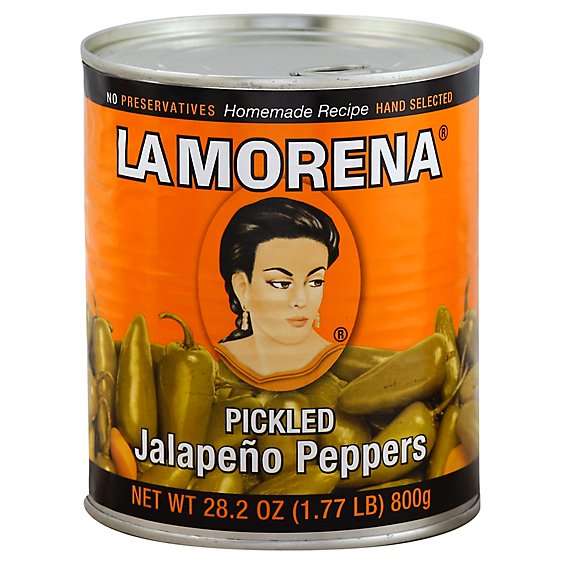 La Morena Pickled Jalapeno Peppers Can - 28.2 Oz
