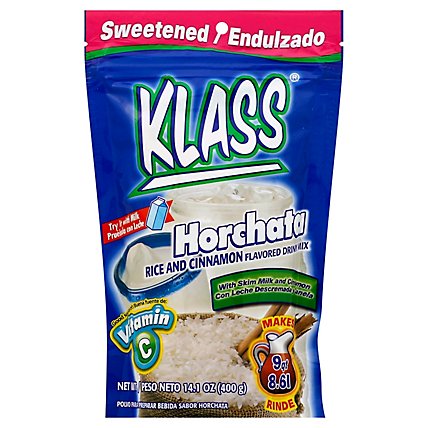 Klass Drink Mix Sweetened Horchata Rice And Cinnamon Pouch - 14.1 Oz - Image 1