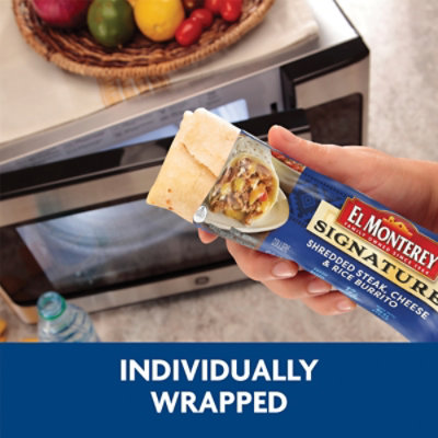El Monterey Signature Shredded Steak & Three Cheese Burrito - 5 Oz - Image 3