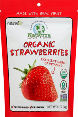 Natures All Foods Strawberry Organic - 1.2 Oz - Image 2