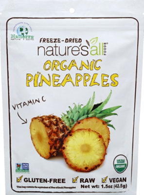 Natures All Foods Pineapple Organic - 1.5 Oz - Image 2