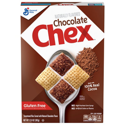 Chex Cereal Rice Gluten Free Chocolate - 12.8 Oz