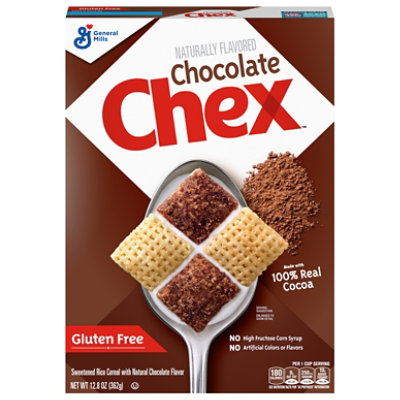 Chex Cereal Rice Gluten Free Chocolate - 12.8 Oz