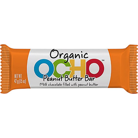 OCHO Organic Candy Bar Peanut Butter - 1.4 Oz