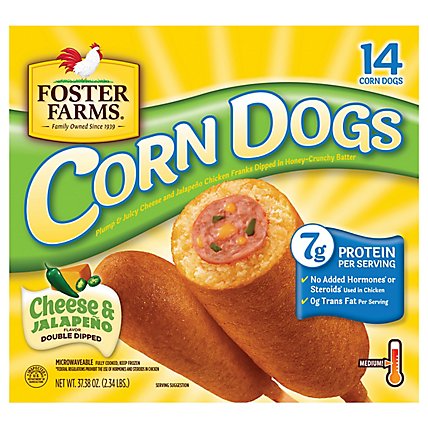 Foster Farms Corn Dog Cheese & Jalapeno - 37.38 Oz - Image 3