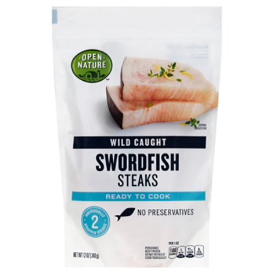 Open Nature Swordfish Steaks Wild Caught - 12 Oz - Image 1