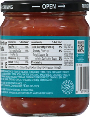 O Organics Organic Salsa Medium Chunky Jar - 16 Oz - Image 6